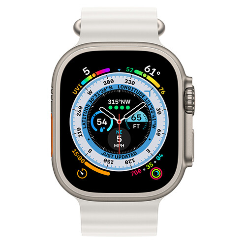 Умные часы Apple Watch Ultra GPS + Cellular 49мм Titanium Case with White Ocean Band