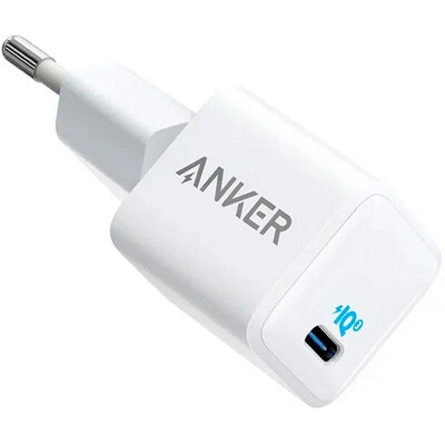 Сетевое зарядное устройство Anker A2149 Power Port III 20W Cube USB-C (белый)