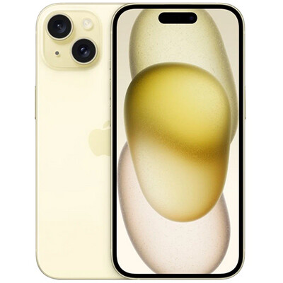 Смартфон Apple iPhone 15 128GB 2 e-Sim (желтый)