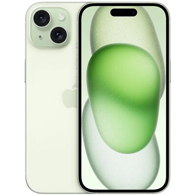 Смартфон Apple iPhone 15 128GB nano SIM+eSIM (зелeный)