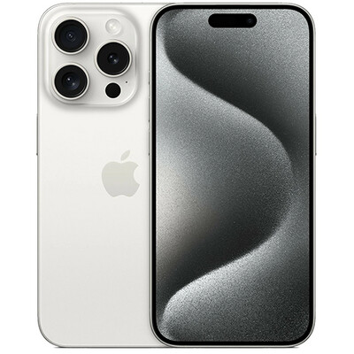 Смартфон Apple iPhone 15 Pro 128GB 2 e-Sim (белый титан)