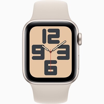 Умные часы Apple Watch SE 2023, 40mm Starlight Aluminum Case with Starlight Sport Band