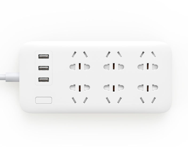 Удлинитель Xiaomi Mi USB Power Strip (6 розеток + 3 USB) (white)