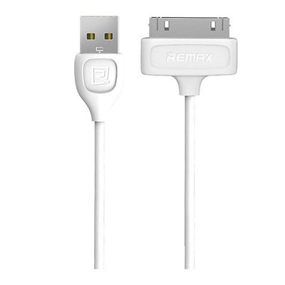 Кабель USB – Apple 30 pin Remax Lesu RC-050i 1.0m круглый 1.4А (белый)