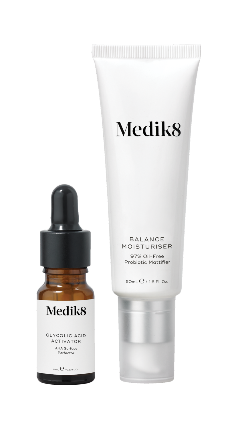 Balance Moisturiser with Glycolic Acid Activator