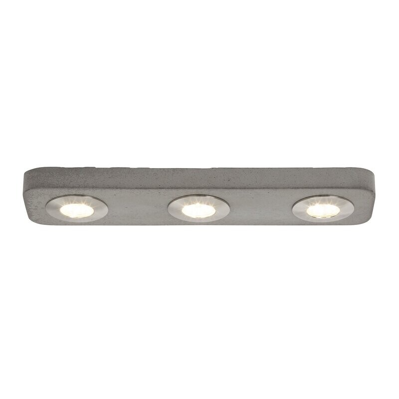 Brilliant Deckenleuchte Sonic, 3 flg., LED 3x5W Metall Zement