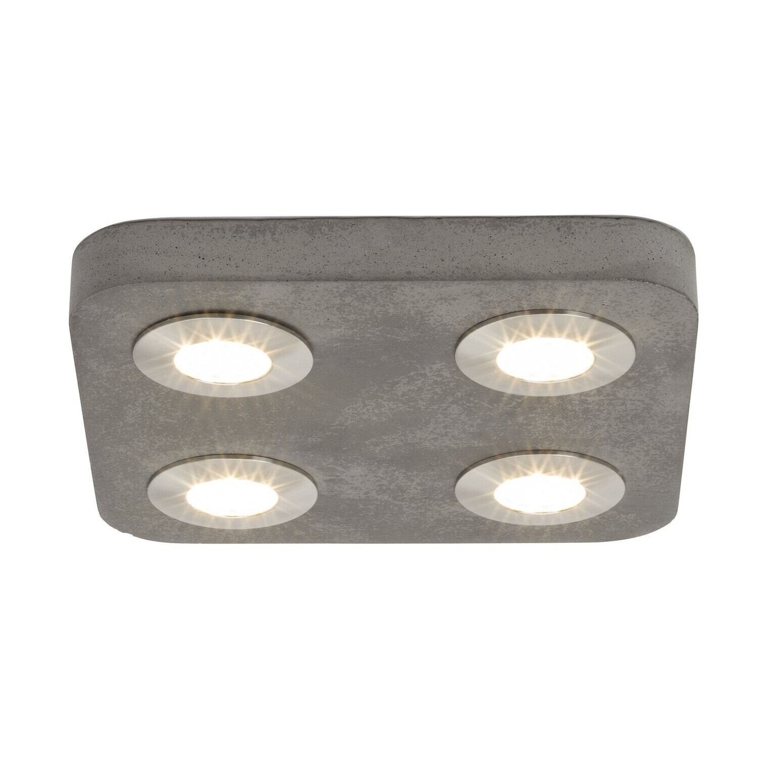 Brilliant Deckenleuchte Sonic, 4 flg., LED 4x5W Metall Zement