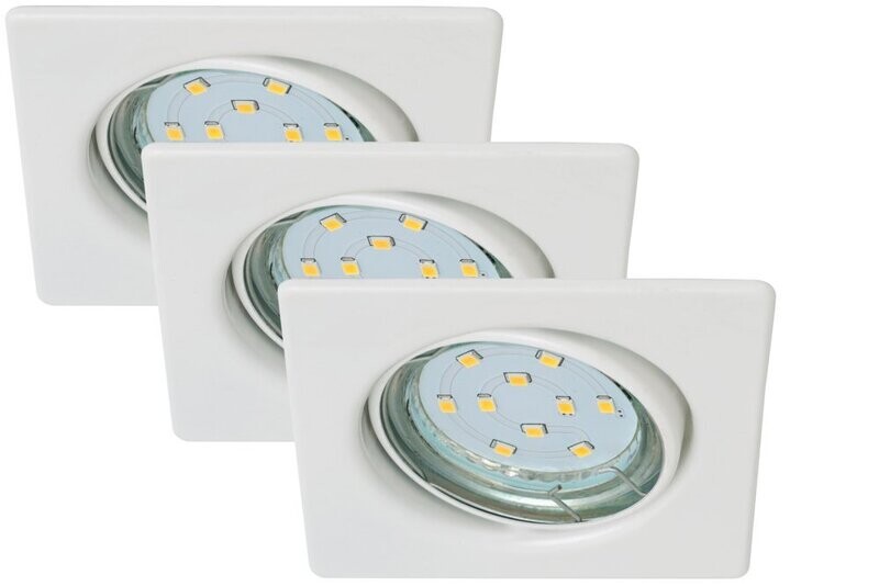 Briloner LED Einbauleuchten FIT 3er- Set, schwenkbar, weiß