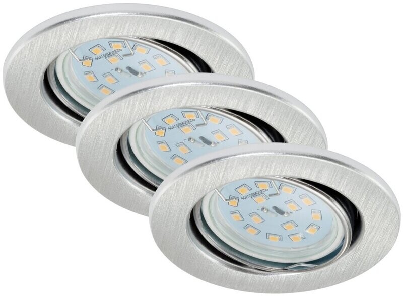 Briloner LED Einbauleuchte 3er Set   Einbauspot Alu Schwenkbar