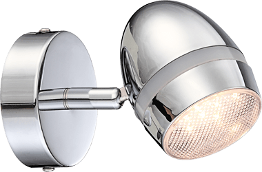 GLOBO MANJOLA, LED Wandleuchte 1flg in Silber,