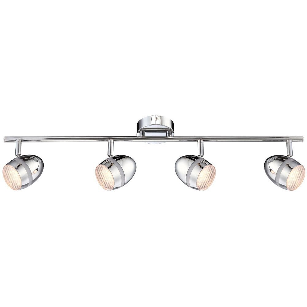 GLOBO Deckenleuchte Manjola LED 4flg. Chrom