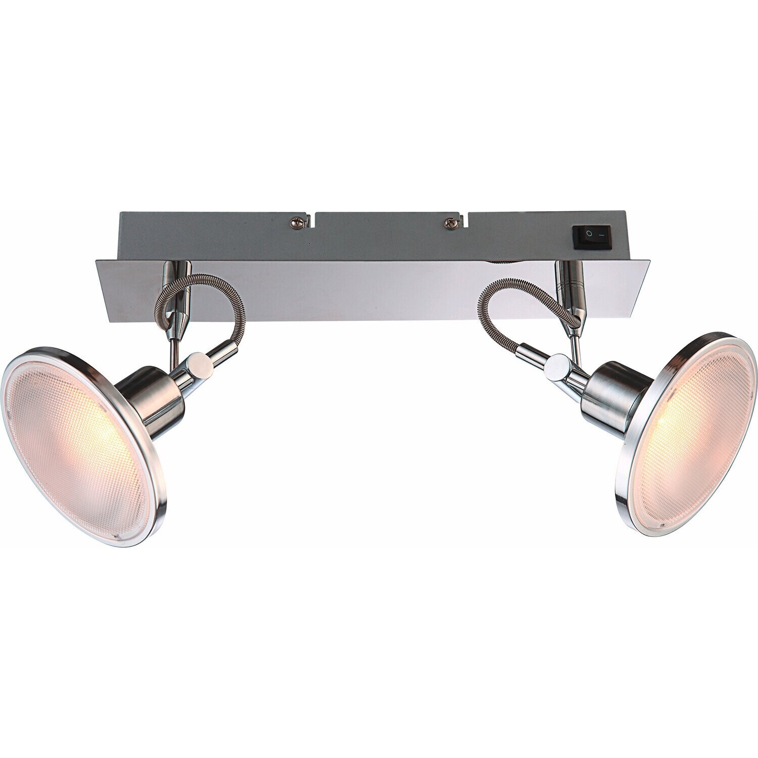 Globo Deckenleuchte Aaron 2flg., Chrom