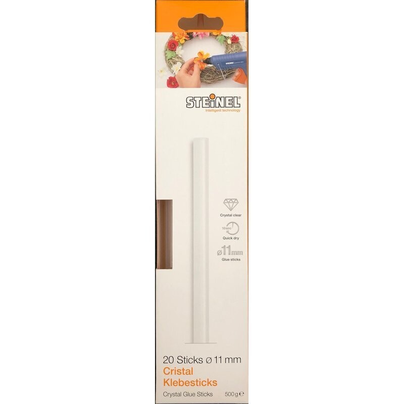 Steinel Clear Crystal Klebe-Sticks 11mm 250mm 20 stk