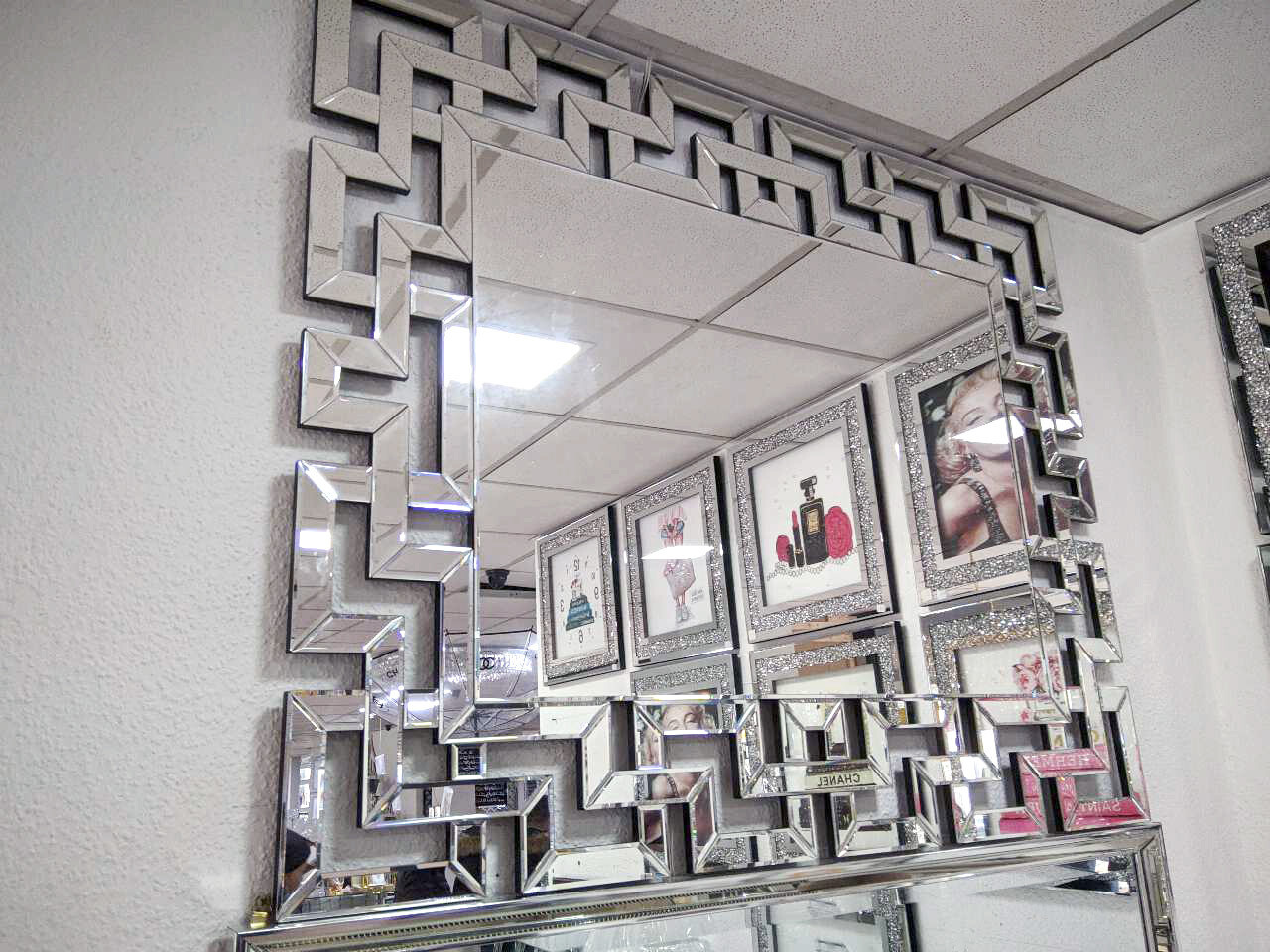 Spiegel 120x100 Design Wandspiegel Luxus Schlafzimmer