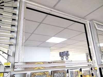 Spiegel Strass 120 cm Wandspiegel Schlafzimmer Luxus