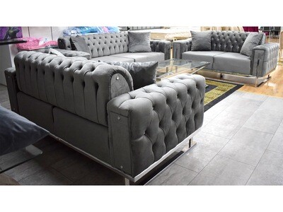Chesterfield Schlafsofa "Neo" 3-2-2 Farbauswahl Couch Garnitur