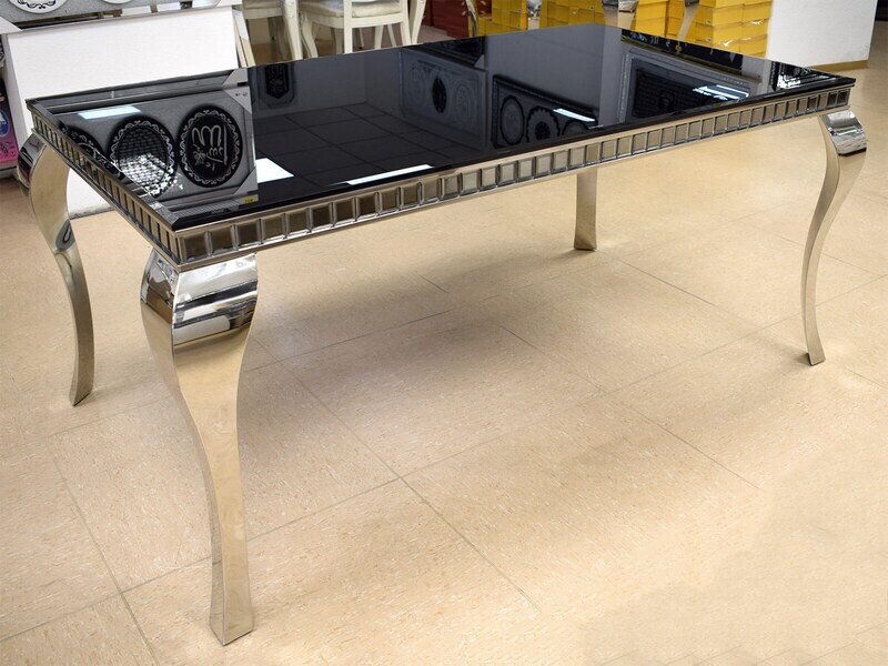 Esstisch 160 cm &quot;Murano&quot; Farbauswahl Glasplatte Esszimmer Küche