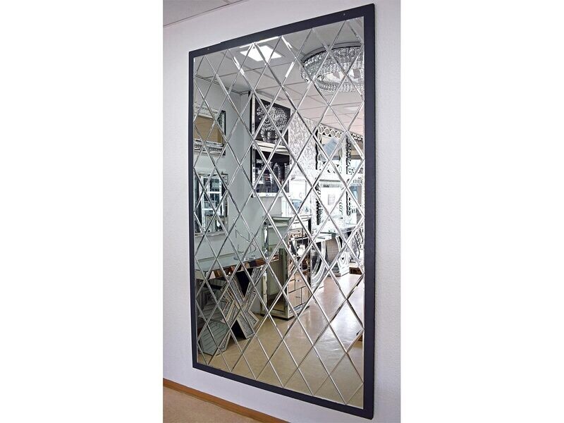 Spiegel Fliesen Set &quot;Decor&quot; 120x200 cm Silber Spiegelwand