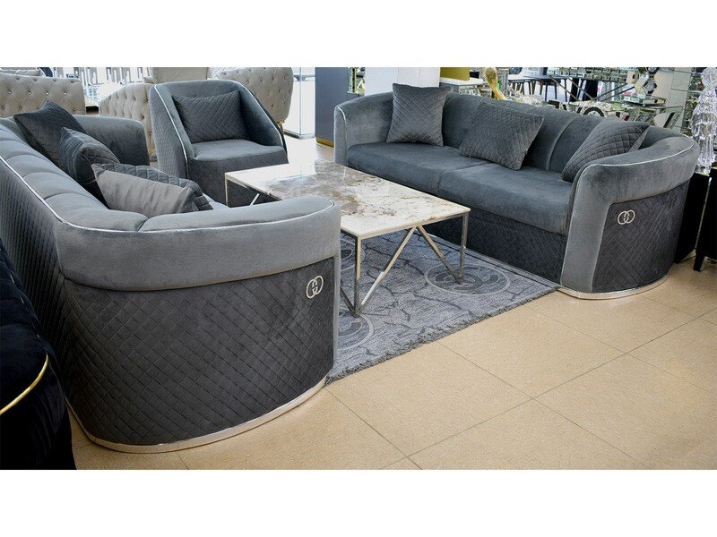 Design Sofa &quot;Dubai 2&quot; 3-3-1 Farbauswahl Couch Wohnzimmer