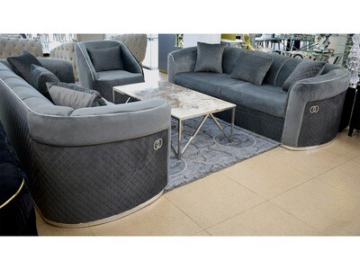 Design Sofa "Dubai 2" 3-3-1 Farbauswahl Couch Wohnzimmer