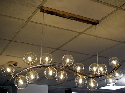 Hängelampe 120 cm &quot;Ella&quot; Gold inklusive LEDs Deckenlampe