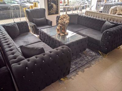 XL Chesterfield Sofa &quot;Hera&quot; 3-3-1 Farbauswahl Wohnzimmer Garnitur