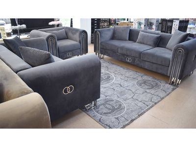 Chesterfield 3-2-1 &quot;Tom&quot; Farbauswahl Sofagarnitur Wohnzimmer Couch Sessel