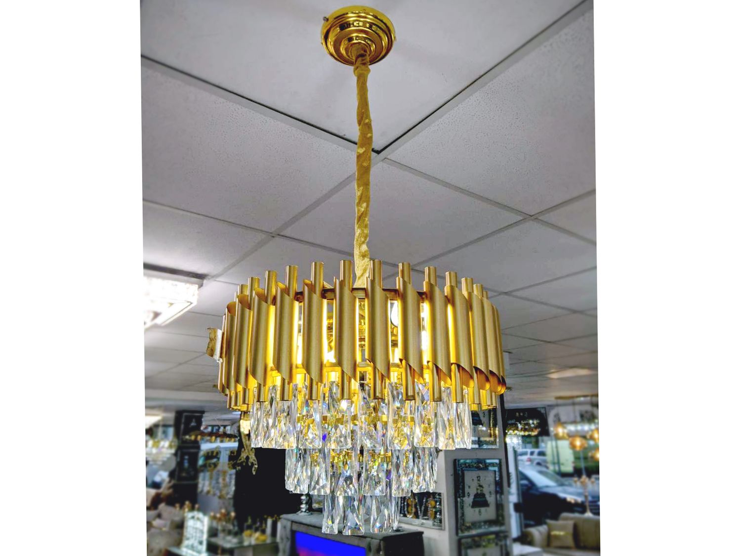 Deckenlampe 40 cm Gold &quot;Tanja&quot; Licht Beleuchtung