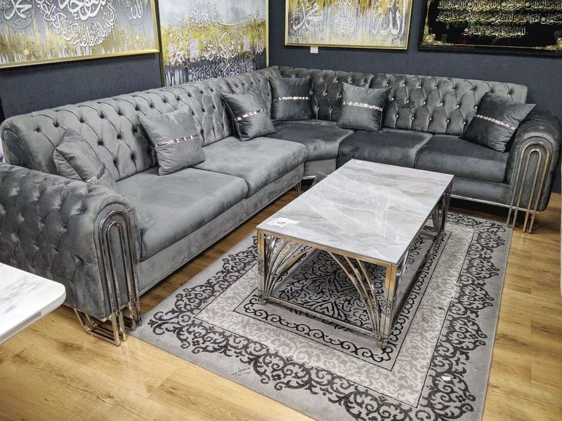 Chesterfield Schlaf Ecksofa &quot;Atlas 2&quot; Farbauswahl L-Form Wohnzimmer