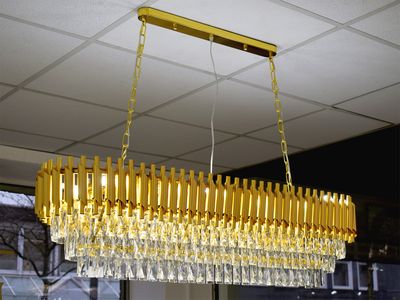 Deckenlampe 120x30 cm Gold &quot;Tanja&quot; Licht Beleuchtung