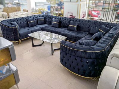 Chesterfield U-Form &quot;Amsterdam&quot; Farbauswahl Sofa Wohnzimmer