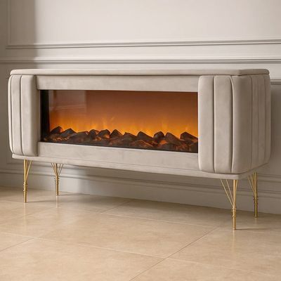 Design Kamin Lowboard &quot;Zima&quot; 200 cm Farbauswahl