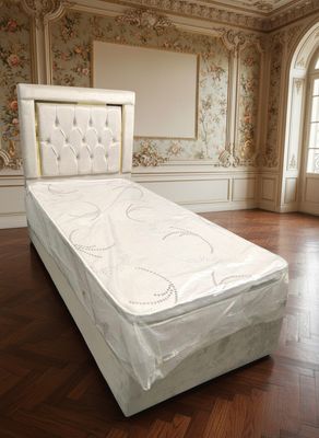 Design Einzelbett &quot;Sanft&quot; 200 cm Farbauswahl + Matratze &amp; Stauraum