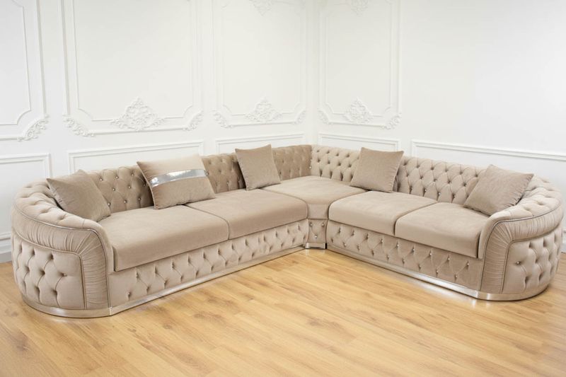 XL Chesterfield Ecksofa "Amsterdam" L-Form Farbauswahl Couch Ecksofa XL Chesterfield Ecksofa "Amsterdam" L-Form Farbauswahl Couch Ecksofa