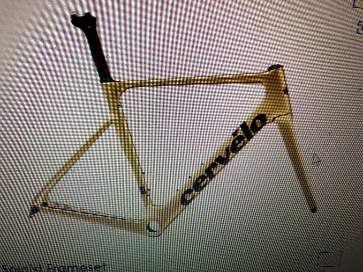 Cervelo Soloist 51 Gold dust frameset