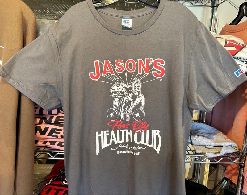 Jason's Retro T-Shirt Charcoal Grey