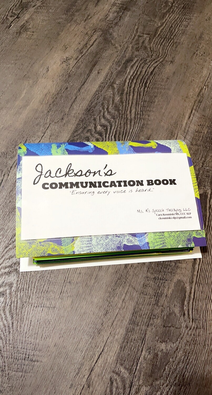 ​Personalized Functional Communication Books