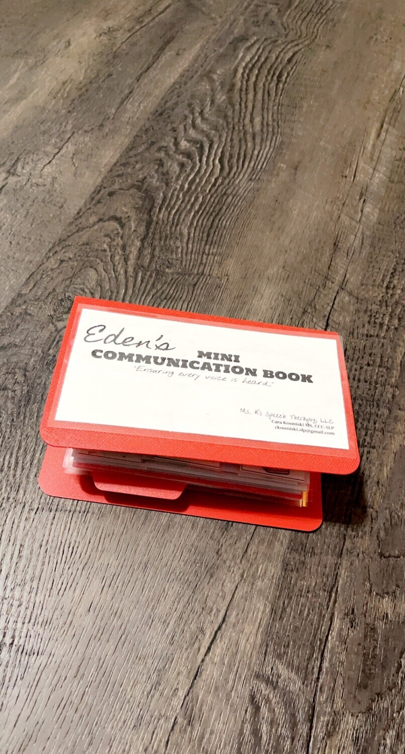 ​Personalized Mini Communication Books