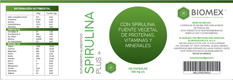 SPIRULINA PLUS