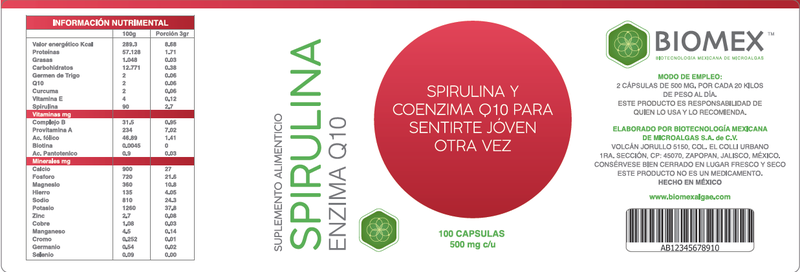 SPIRULINA COENZIMA Q10