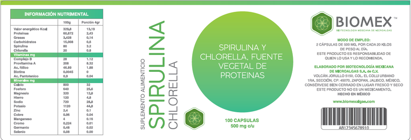 SPIRULINA CHLORELLA
