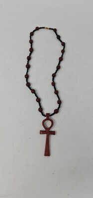 Hand Crafted Rose Wood Ankh Pendant