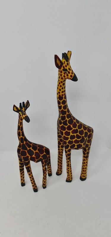 Handcrafted Giraffe 8&quot; and 12&quot;