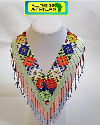 Masai Statement Beaded Necklace
