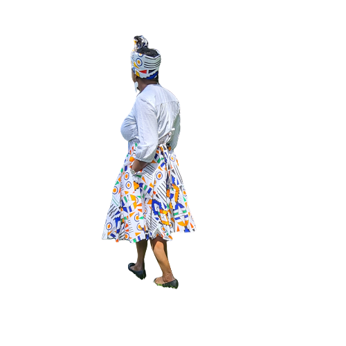 WRAP AROUND HIGH-WAIST SKIRT - 69cm