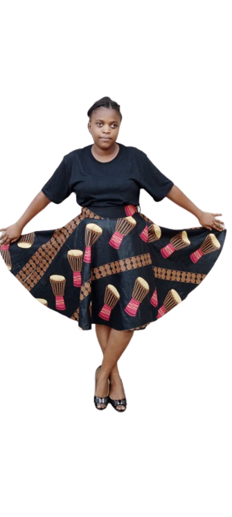 WRAP AROUND HIGH-WAIST SKIRT - 74cm