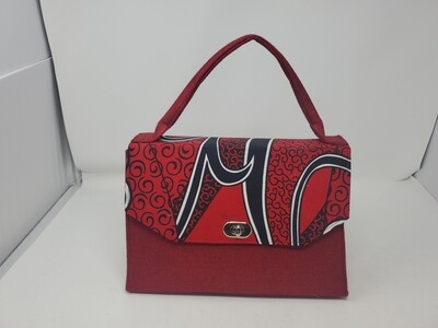 African Kitenge Handbag - Red