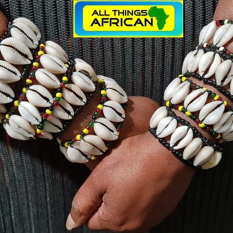 Cowrie Shell and Colorful Beads Bracelet/Anklet