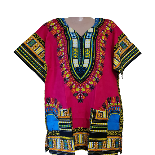 Dashiki Top - Pink Mix