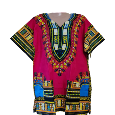 Dashiki Top - Pink Mix